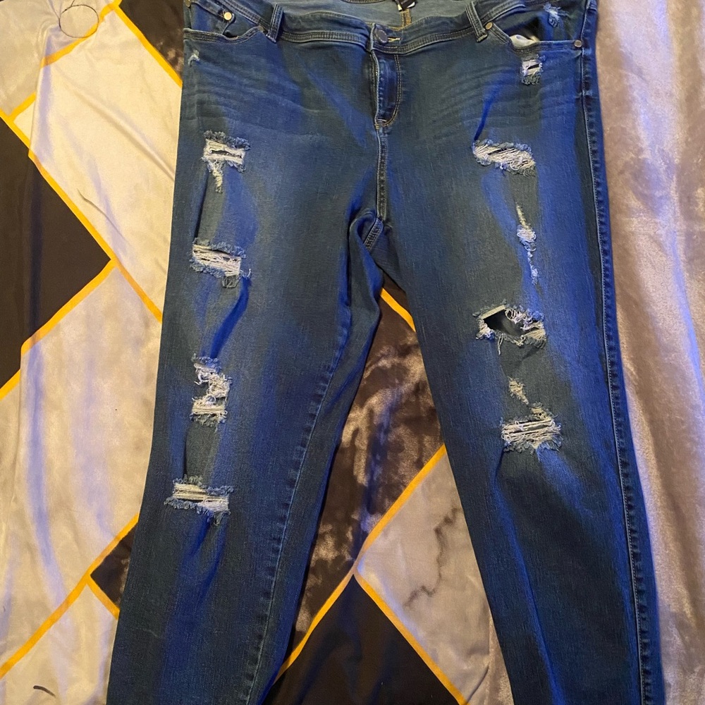Torrid ripped jeans